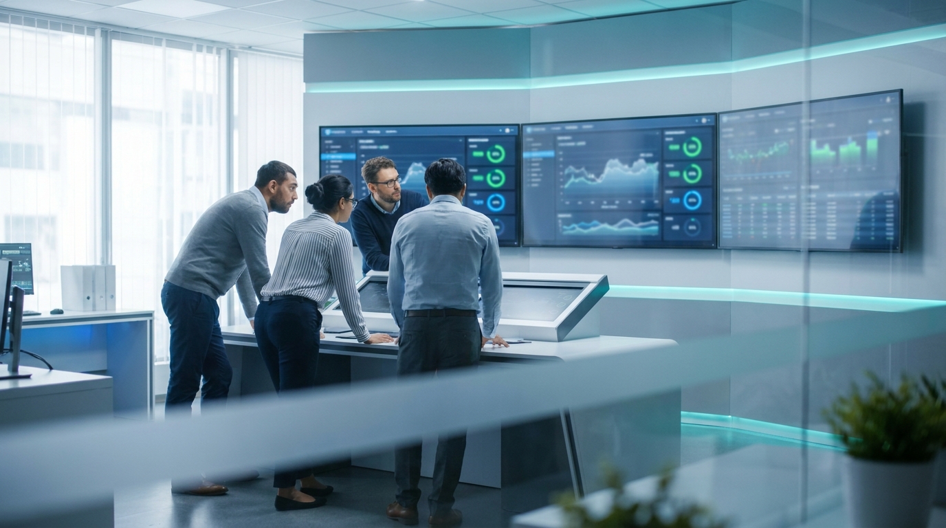 Support team monitoring dashboards and reports